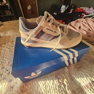 adidas Blue And Light Blue Retro Runner Sneaker